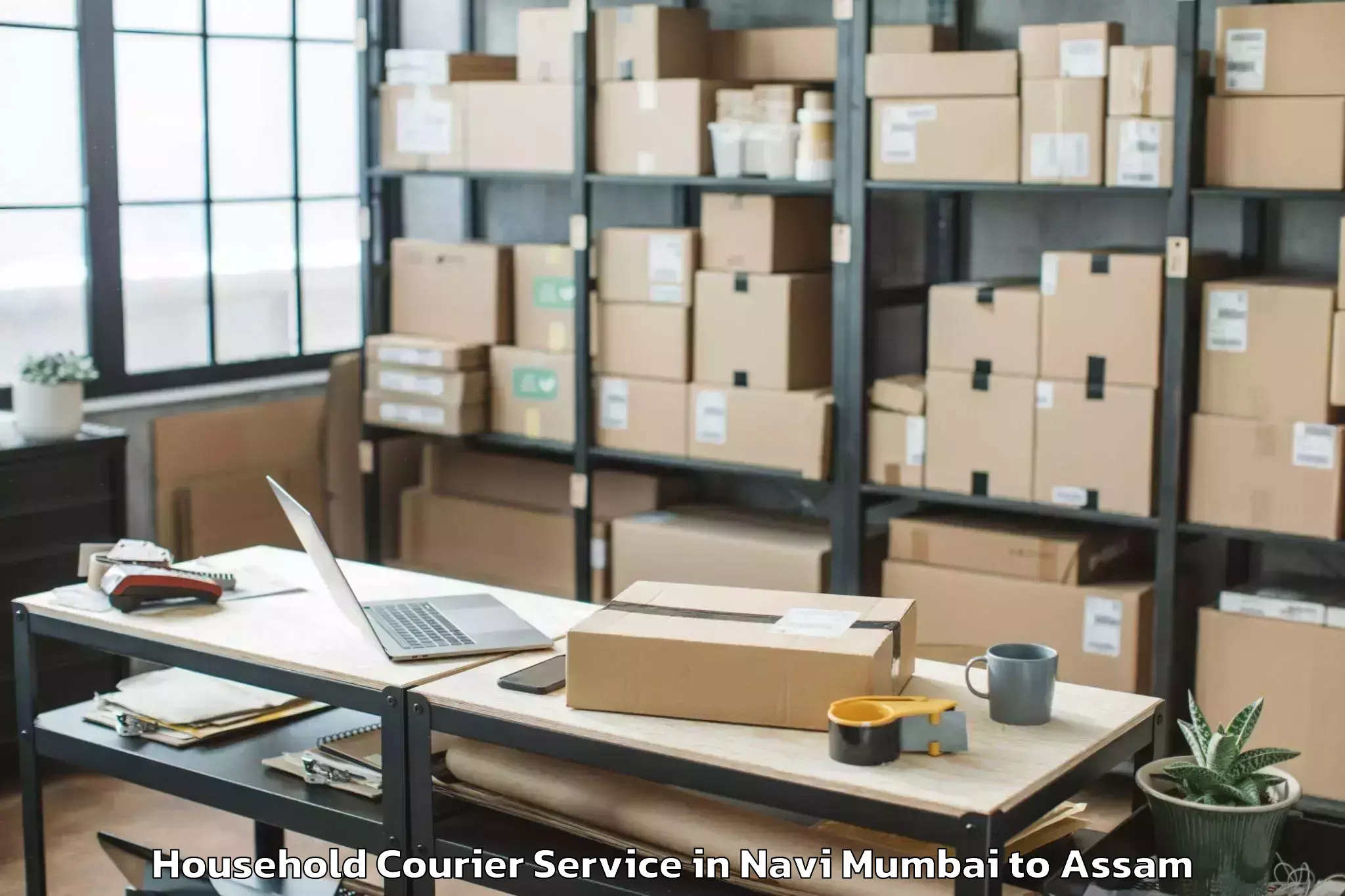 Book Navi Mumbai to Raha Gaon Household Courier Online